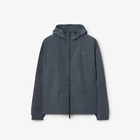 EKD Badge Nylon Hooded Jacket in Magnet - Men | Burberry® Official