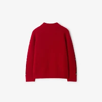 Check Wool Bomber Jacket in Poppy | Burberry® Official