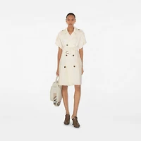 Viscose Trench Dress in Pelican - Women | Burberry® Official