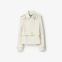 Bonded Cotton Trench Jacket in Sail - Women | Burberry® Official