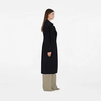 Long Cashmere Kensington Trench Coat in Navy - Women | Burberry® Official