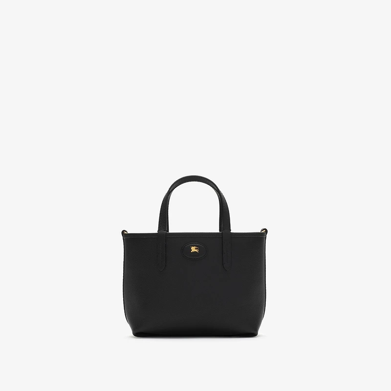 Mini Reversible Bloomsbury Tote​ in Black/calico beige - Women | Burberry® Official