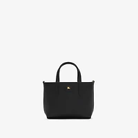 Mini Reversible Bloomsbury Tote​ in Black/calico beige - Women | Burberry® Official