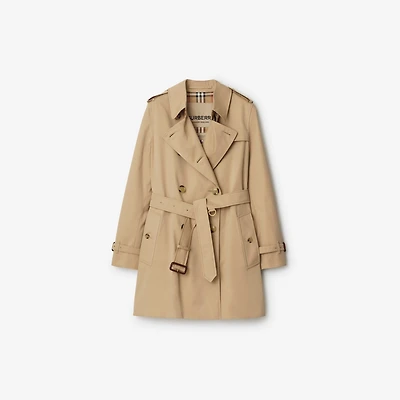 Short Kensington Heritage Trench Coat in Honey - Women | Burberry® Official