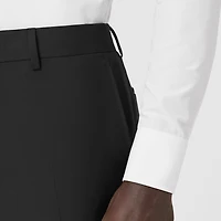 Slim Fit Wool Tailored Trousers in Black - Men | Burberry® Official