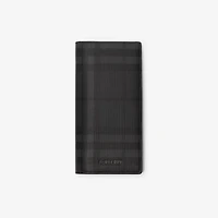City Check Continental Wallet in Iron grey - Men, Cotton, Technical | Burberry® Official