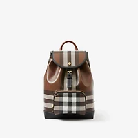 Check Backpack in Dark birch brown - Women | Burberry® Official