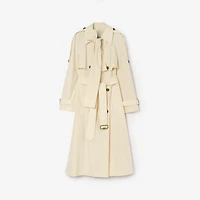 Long Canvas Trerose Trench Coat in Tundra beige - Women | Burberry® Official