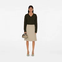 Mini Check Bowling Bag in Military - Women | Burberry® Official