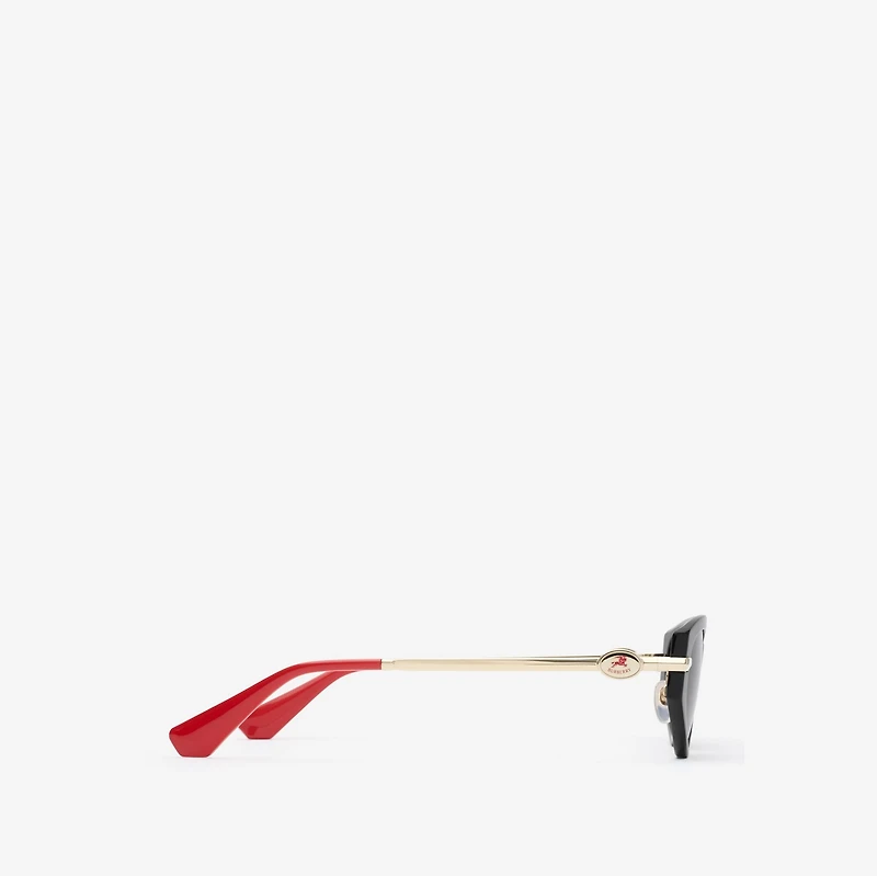 EKD Metal Cat-eye Sunglasses in Black - Women | Burberry® Official