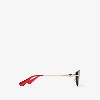 EKD Metal Cat-eye Sunglasses in Black - Women | Burberry® Official