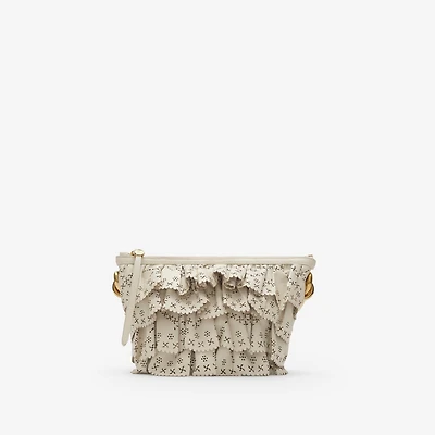 Mini Ruffle Bag in Soap beige - Women, Leather | Burberry® Official