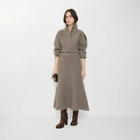 Wool Blend Skirt in Beige melange - Women | Burberry® Official