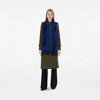 Reversible EKD Check Cashmere Scarf in Knight | Burberry® Official