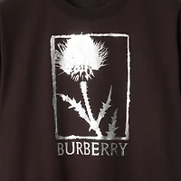 Thistle Cotton T-shirt in Clove brown - Men | Burberry® Official
