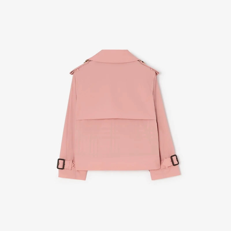 Stretch Nylon Trench Jacket in Sweetpea pink | Burberry® Official