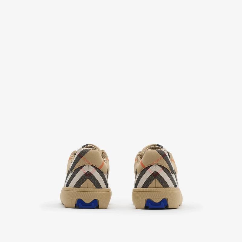 Check Sneakers in Sand beige - Children | Burberry® Official