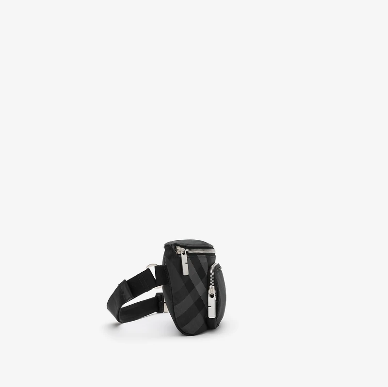 Grid Belt Bag in Charcoal grey - Men | Burberry® Official