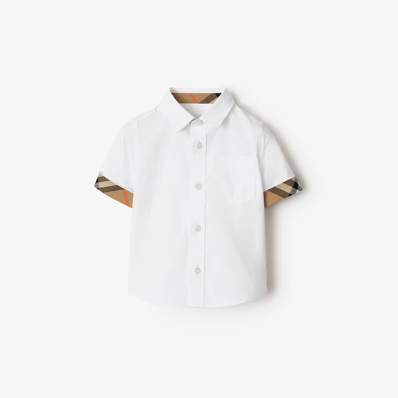 Cotton Poplin Shirt in White | Burberry® Official