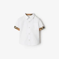 Cotton Poplin Shirt in White | Burberry® Official