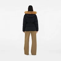 Nylon Hooded Puffer Jacket in Black - Women | Burberry® Official