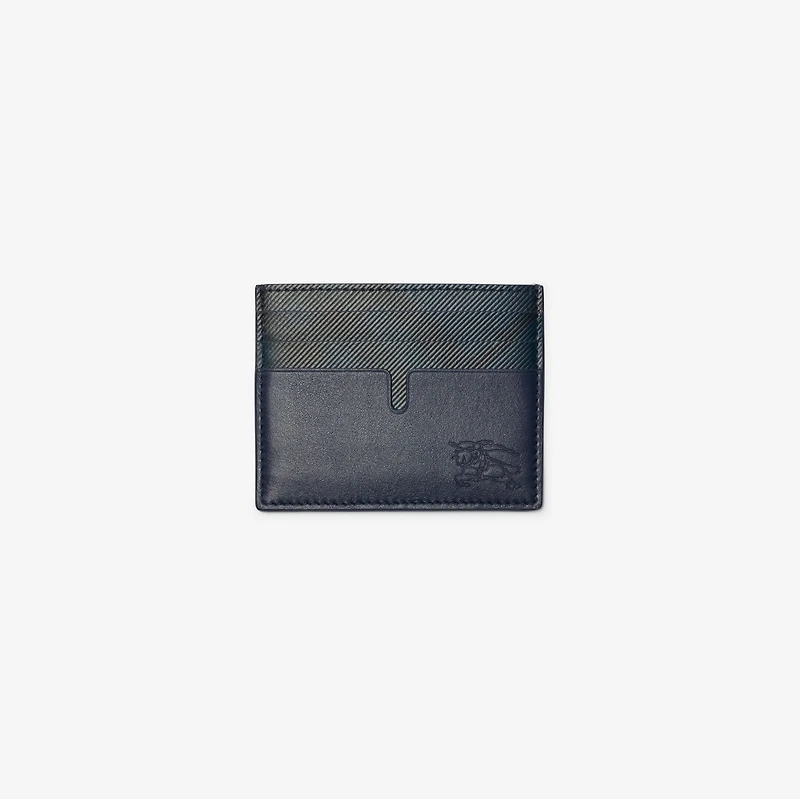 Tall Pop Check Card Case in Midnight blue - Men | Burberry® Official