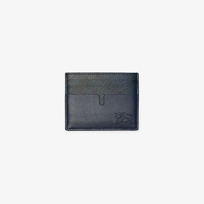 Tall Pop Check Card Case​ in Midnight blue - Men | Burberry® Official