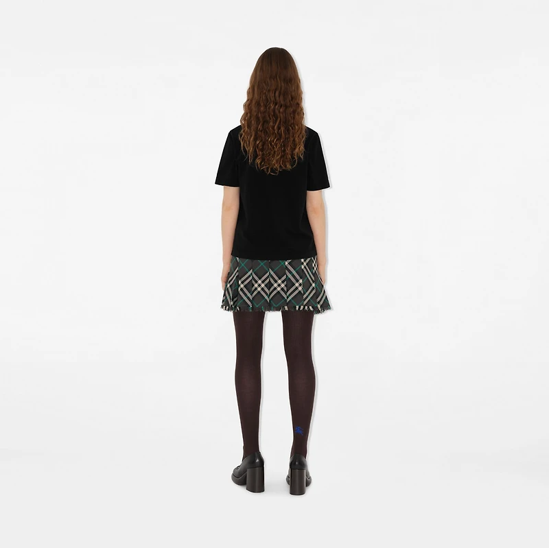 Knight Cotton T-shirt in Black - Women | Burberry® Official