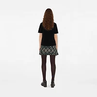 Knight Cotton T-shirt in Black - Women | Burberry® Official