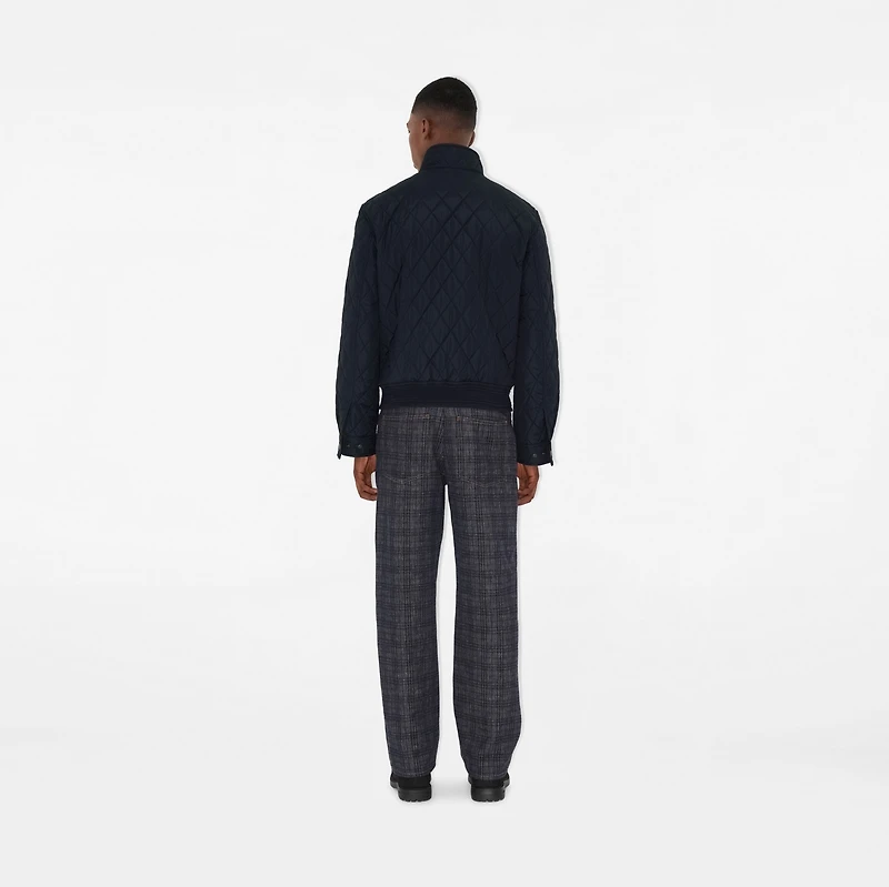 Quilted Nylon Jacket in Navy - Men | Burberry® Official