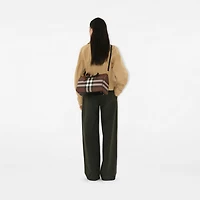 Medium Check Bowling Bag in Dark birch brown - Women | Burberry® Official