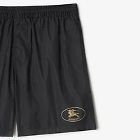 Knight Stamp Swim Shorts in Black - Men | Burberry® Official