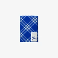Check Wool Scarf in Knight blue | Burberry® Official