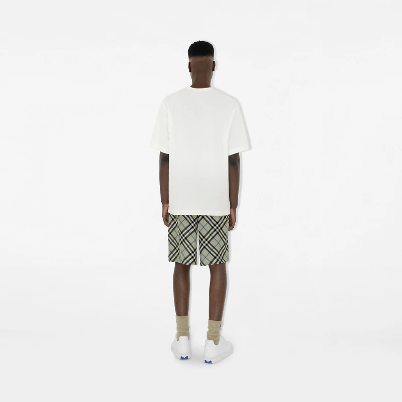 Leather Box Sneakers in White - Men | Burberry® Official