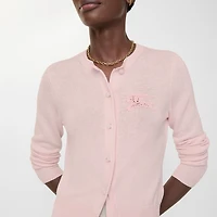 EKD Cotton Wool Cardigan in Mallow pink - Women, Lace | Burberry® Official