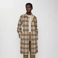Reversible Wool Wrap Coat in Sand beige - Women | Burberry® Official