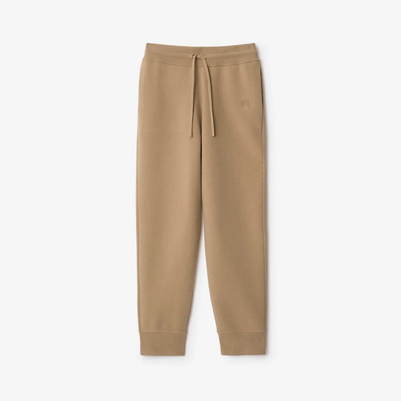 Cashmere Blend Jogging Pants in Flax - Women | Burberry® Official