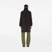 Long Highgrove Gabardine Car Coat in Cog brown - Men | Burberry® Official