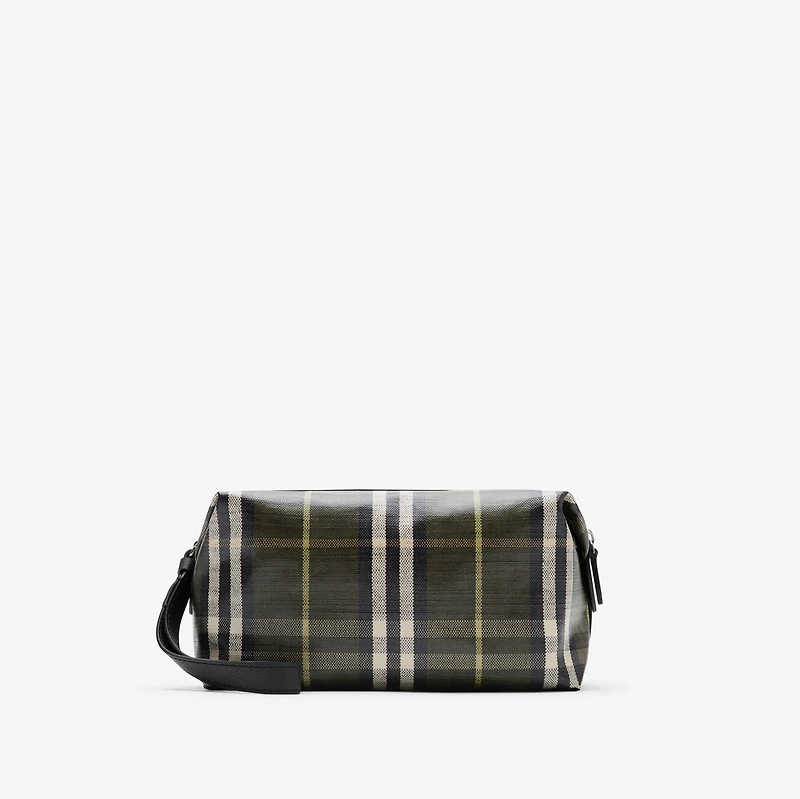 Highlands Travel Pouch in Thicket green - Men | Burberry® Official