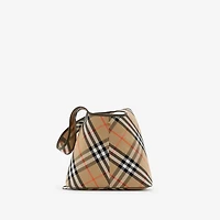 Small Check Shoulder Bag in Sand - Women | Burberry® Official