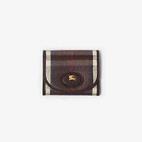 Highlands Compact Wallet in Mahogany - Women | Burberry® Official