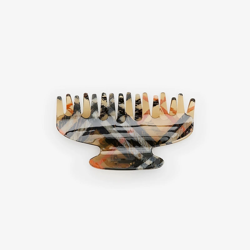 Check Claw Hair Clip in Sand beige | Burberry® Official