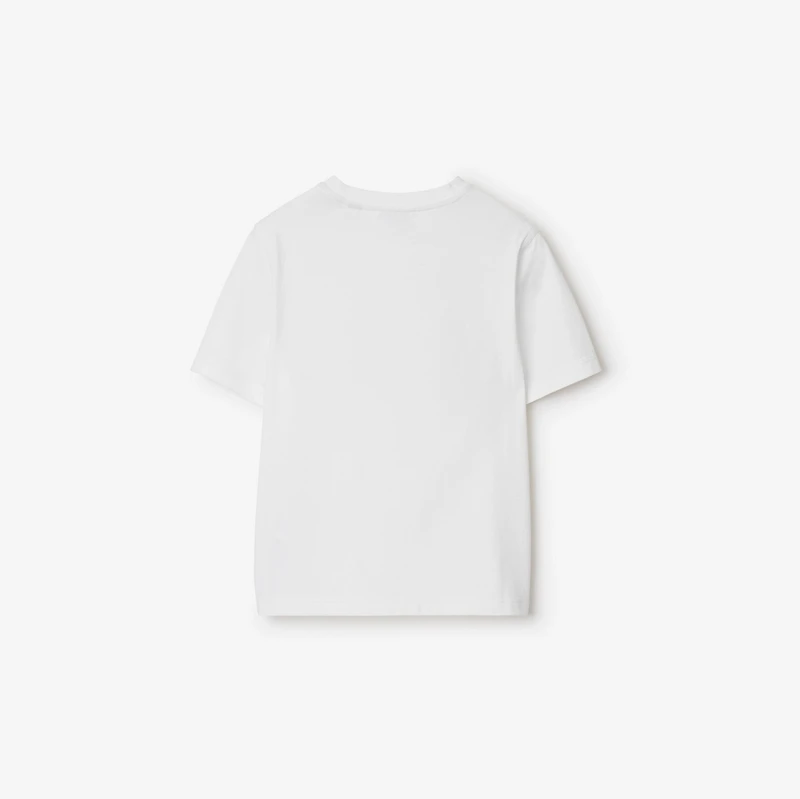 Thomas Bear Cotton T-shirt in White | Burberry® Official