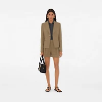 Wool Tailored Jacket in Puddle - Women | Burberry® Official
