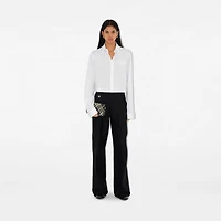 Check Chain Strap Wallet in Black/calico - Women | Burberry® Official