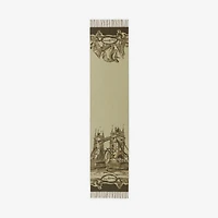 Tower Bridge Cashmere Scarf in Hunter | Burberry® Official