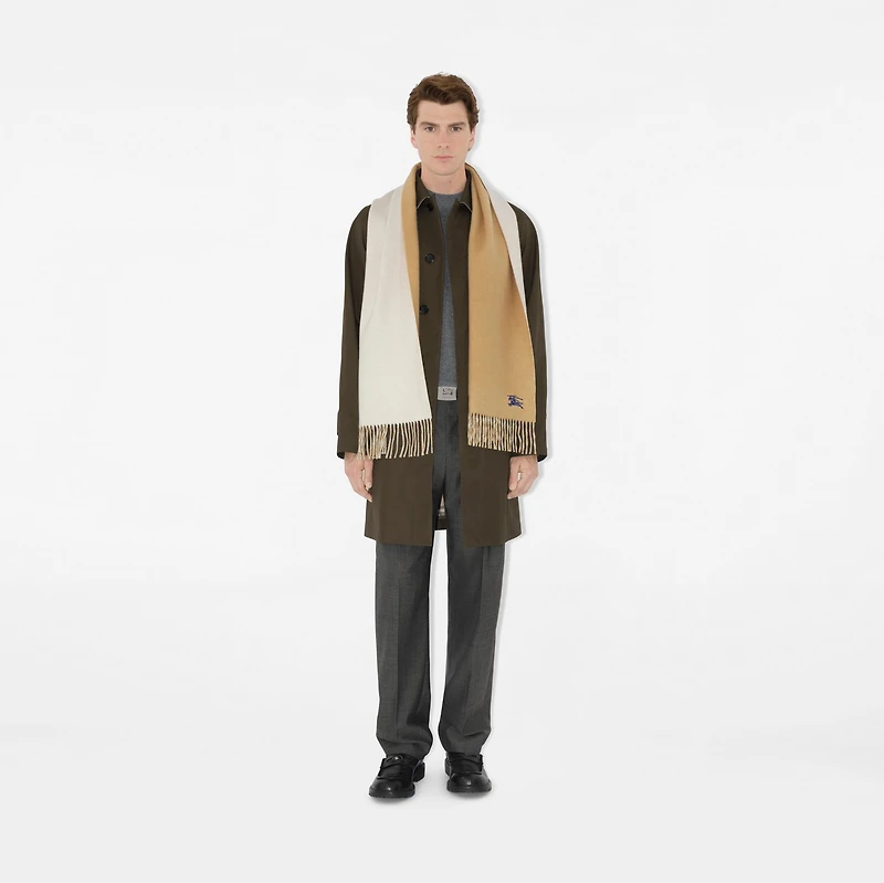 Reversible Cashmere Scarf in Sand/neutral | Burberry® Official