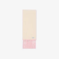 Reversible Logo Alpaca Wool Blend Scarf in Sugar pink | Burberry® Official