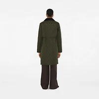Mid-length Quilted Nylon Car Coat in Shale - Women | Burberry® Official