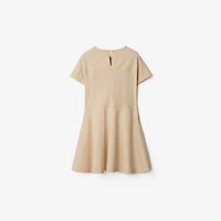 Check Label Cotton Dress in Calico | Burberry® Official
